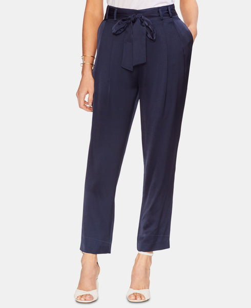 Vince Camuto Soft Satin Paperbag Waist Pants